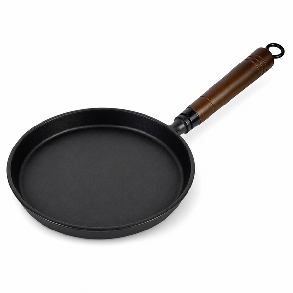 Enameled Cast Iron Skillet - Easy-Cleaning and Durable (Suitable for Induction Stove/Propane Stove)